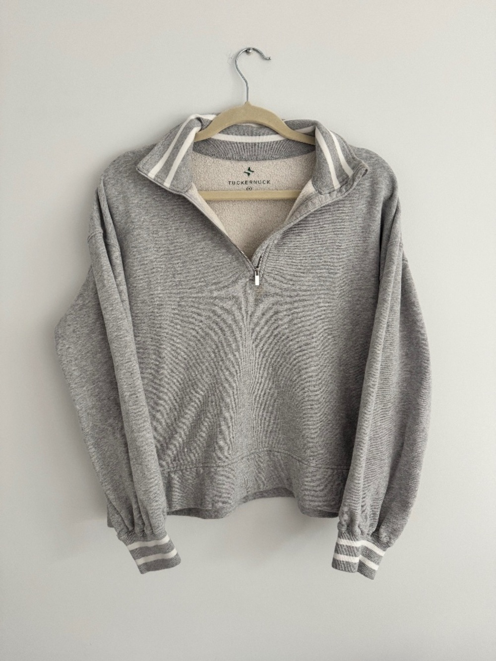 Tuckernuck Grey Quarter Zip